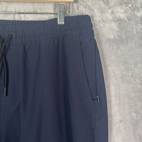 Never Not Hustling Navy Men’s Joggers Elastic Ankle Athletic Pants Size Large - Picture 3 of 10